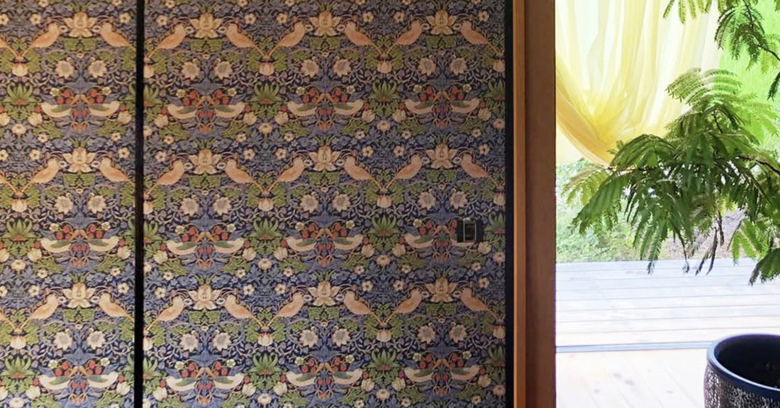 和室をもっとおしゃれな空間へ｜襖紙をおしゃれに張り替える｜賃貸OK DIY おすすめの ふすま紙