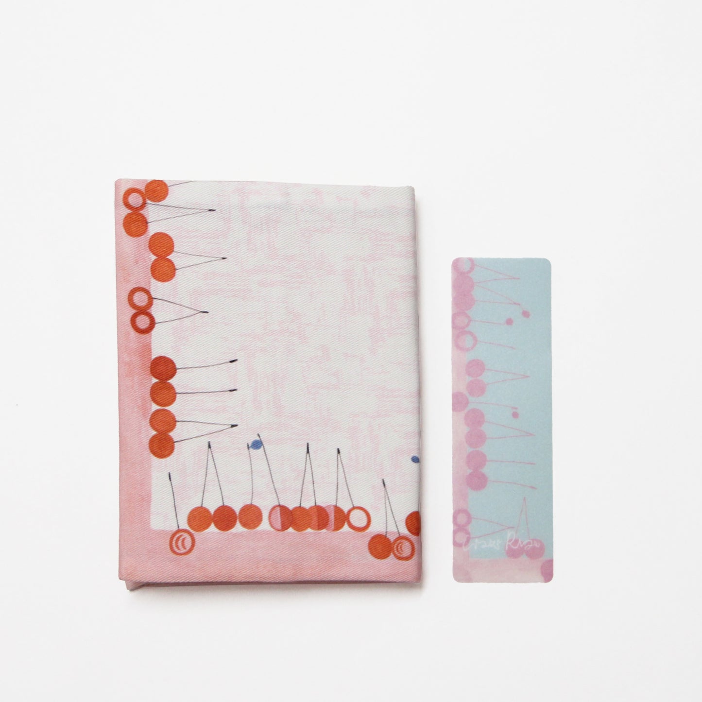 上野リチ ブックカバー｜文庫サイズ テーブルクロスのための図案｜綿100％｜PVCしおり付  L.Rix Fantasy