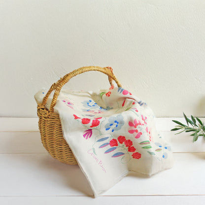 上野リチ ハンカチ 55cm 大判｜日本製 綿100% おしゃれ プチギフト 母の日 ギフト L.Rix Fantasy