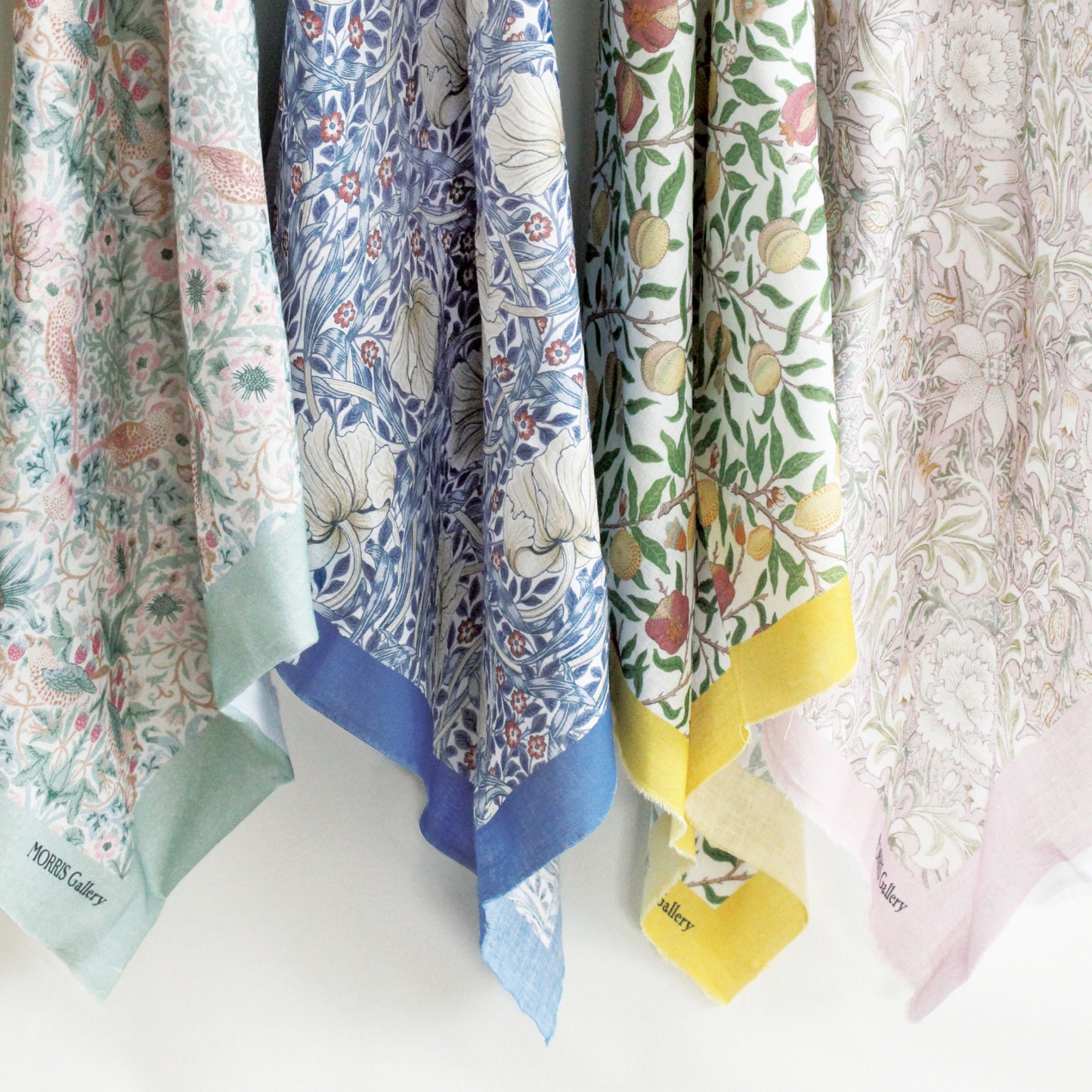 MORRIS Gallery ハンカチ｜日本製 綿100％ 大判55cm｜ギフト・スカーフ