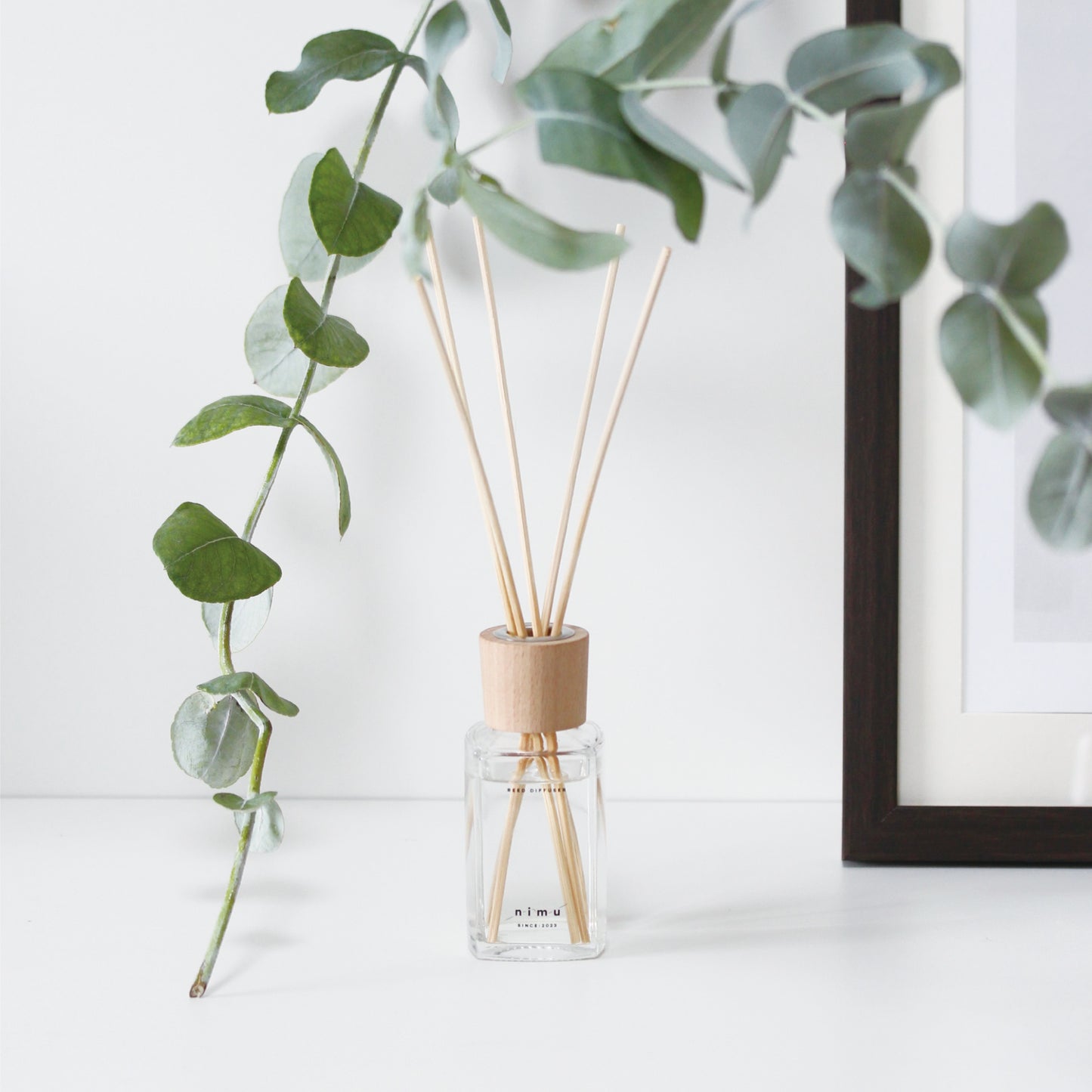 nimu 天然精油ブレンド リードディフューザー 90ml｜ルームフレグランス・室内用芳香剤