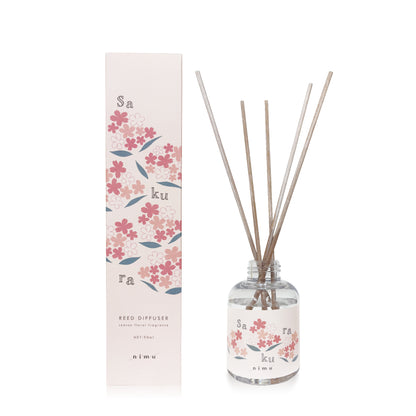 《春の季節限定商品》リードディフューザー 90ml｜ルームフレグランス（桜・ミモザ・桃花)nimu