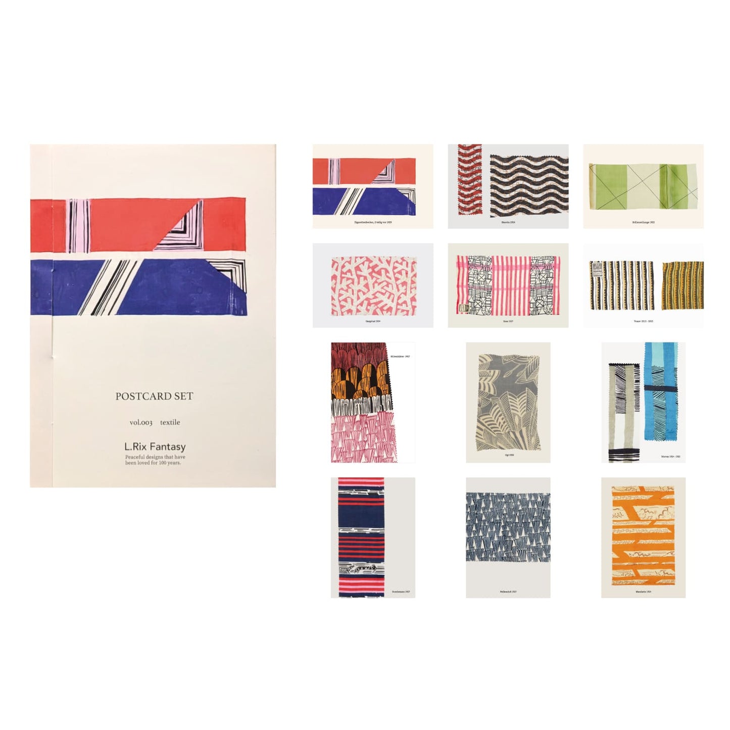 上野リチ ポストカードセット｜デッサン作品 4種12枚 L.Rix Fantasy