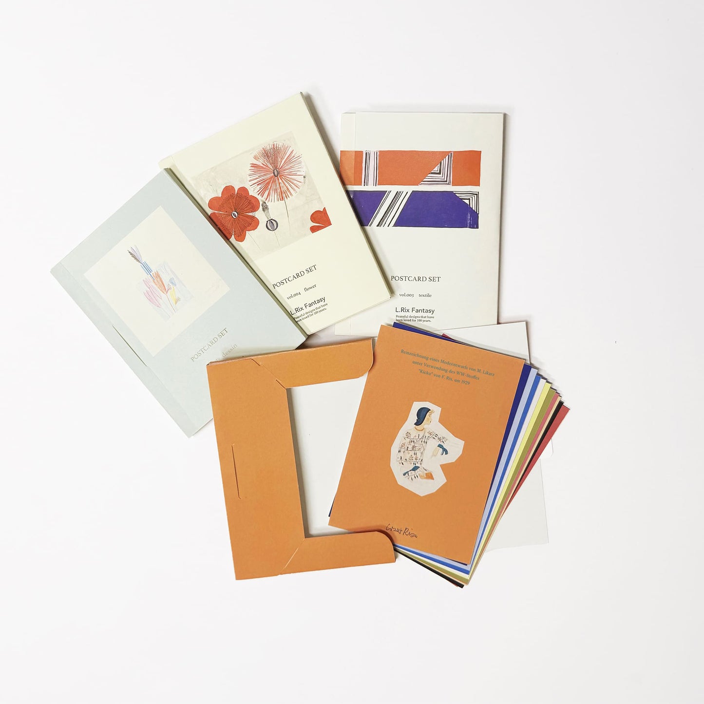 上野リチ ポストカードセット｜デッサン作品 4種12枚 L.Rix Fantasy