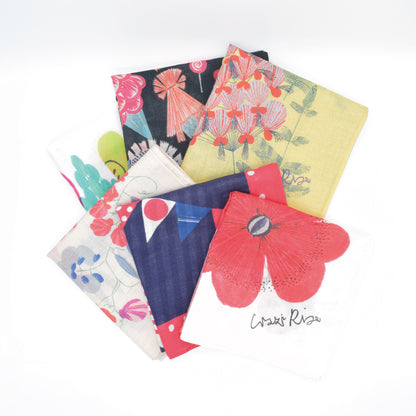 上野リチ ハンカチ 55cm 大判｜日本製 綿100% おしゃれ プチギフト 母の日 ギフト L.Rix Fantasy