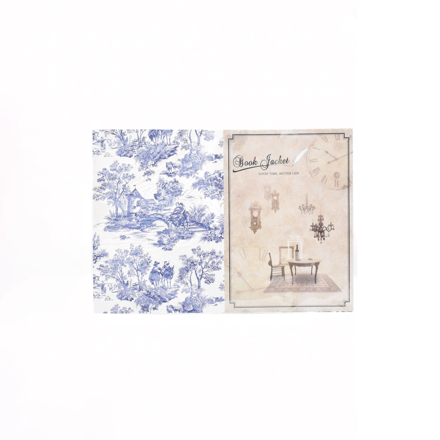 【Linden】リンデン オリジナル ブックカバー（マリー＆ミシェル ネイビー）