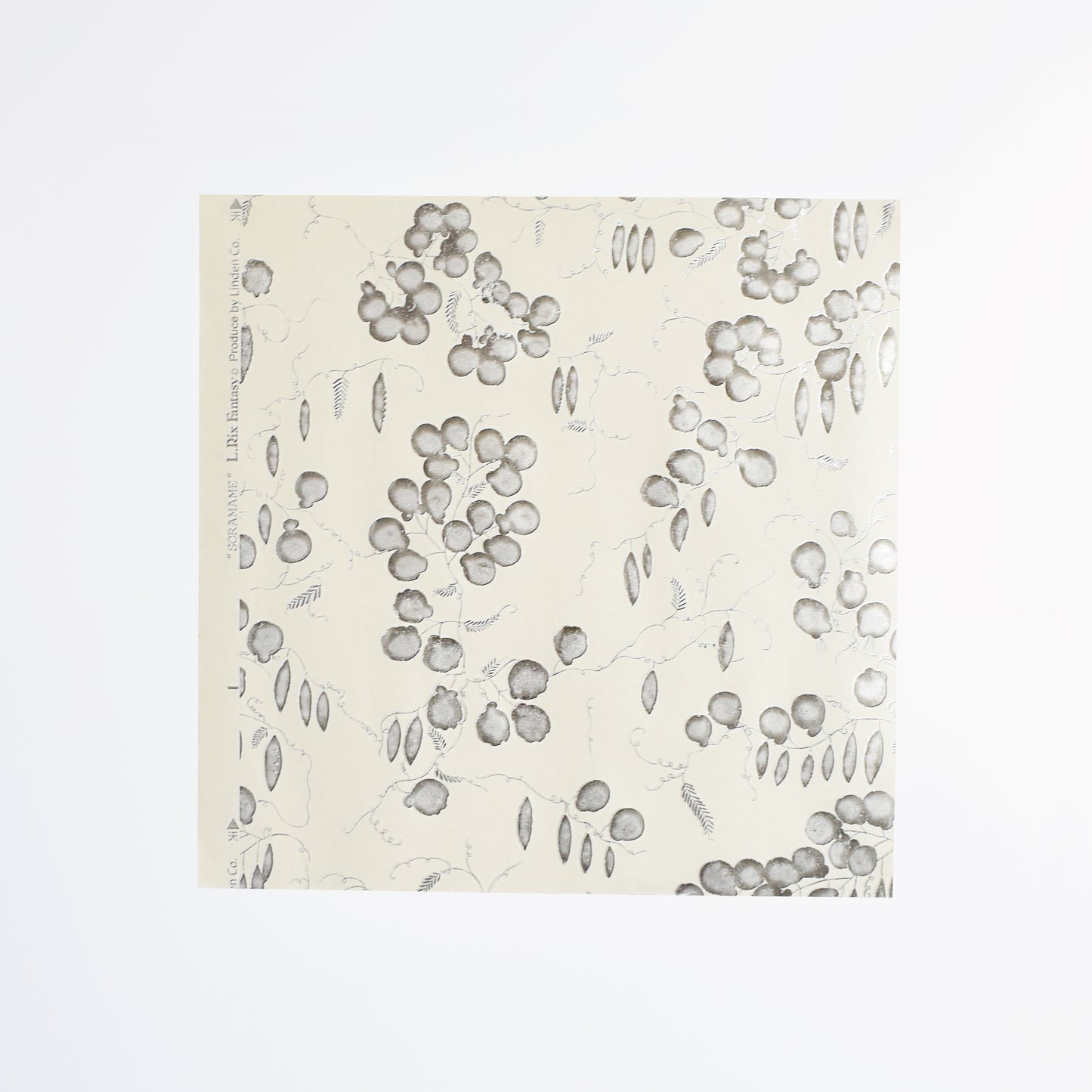 上野リチ｜越前和紙 箔印刷 壁紙 1m｜そらまめ｜和紙インテリア L.Rix Fantasy