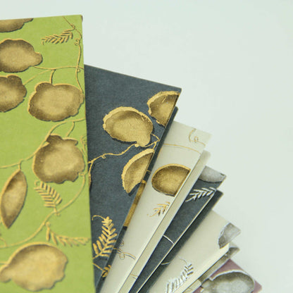 【上野リチ L.Rix Fantasy 】越前和紙B6ノート(わかばゴールド)