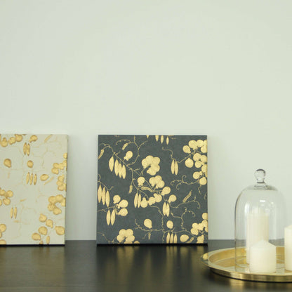 【上野リチ L.Rix Fantasy 】越前和紙カット壁紙(くろゴールド)