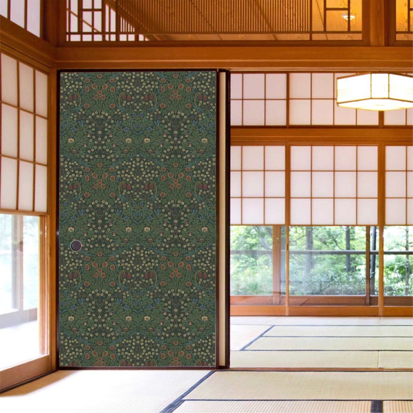【MORRIS & CO.】新柄 (受注生産) Morris FUSUMA ふすま 襖 DIY ブラックソーン 2m×2枚