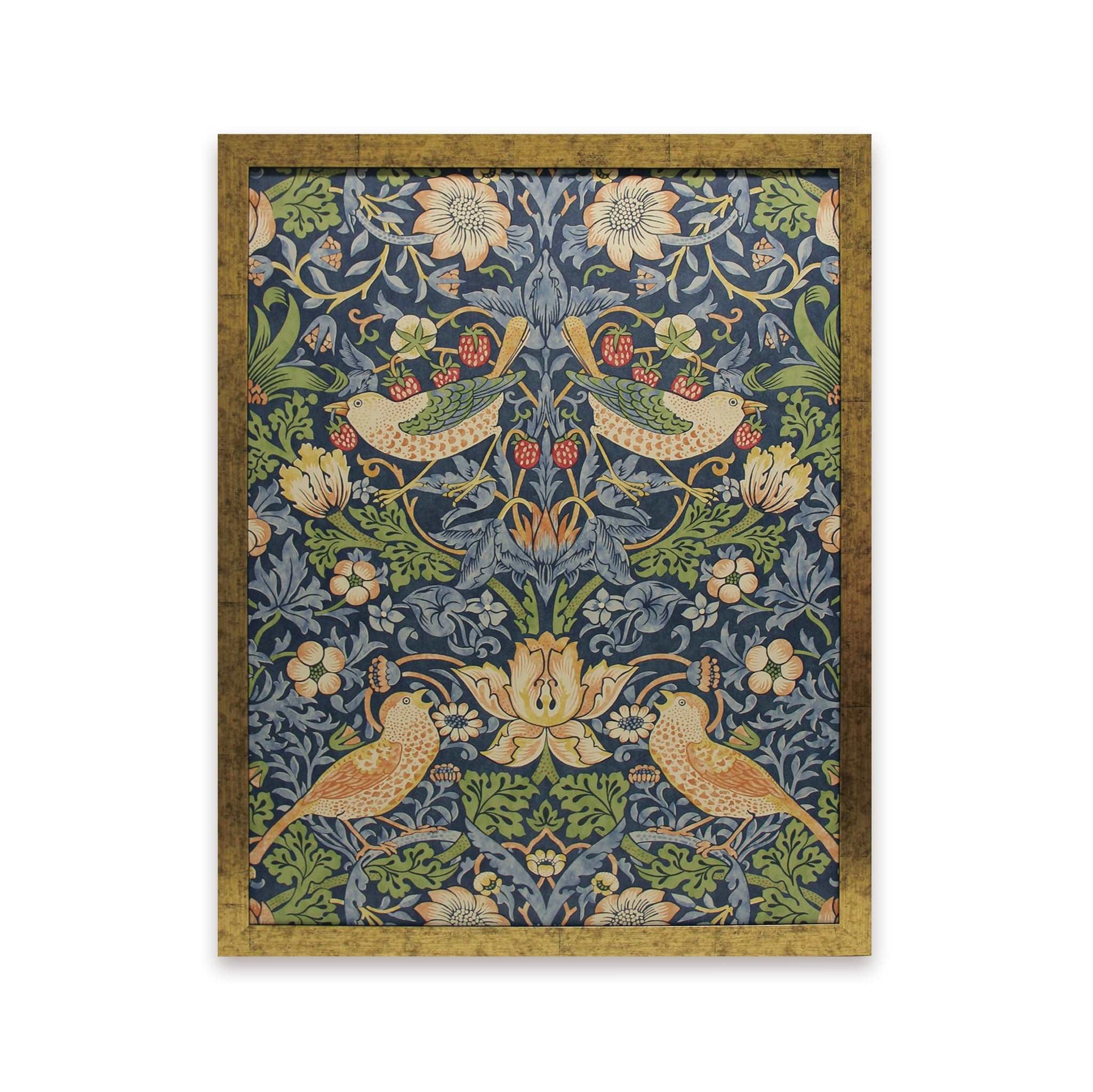 【MORRIS & CO.】壁紙額装 Lサイズ（イチゴ泥棒）