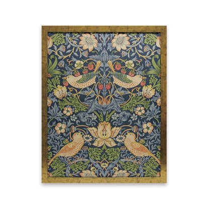 【MORRIS & CO.】壁紙額装 Lサイズ（イチゴ泥棒）