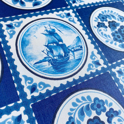 【Linden】ハレルヤシール壁紙 《カントリーブルー》DIY 壁紙 リメイク