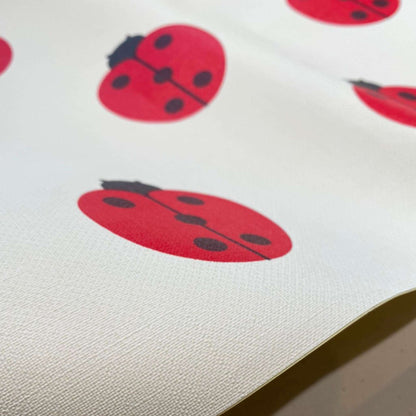 【Linden】ハレルヤシール壁紙 《てんとうむし あか》DIY 壁紙 リメイク