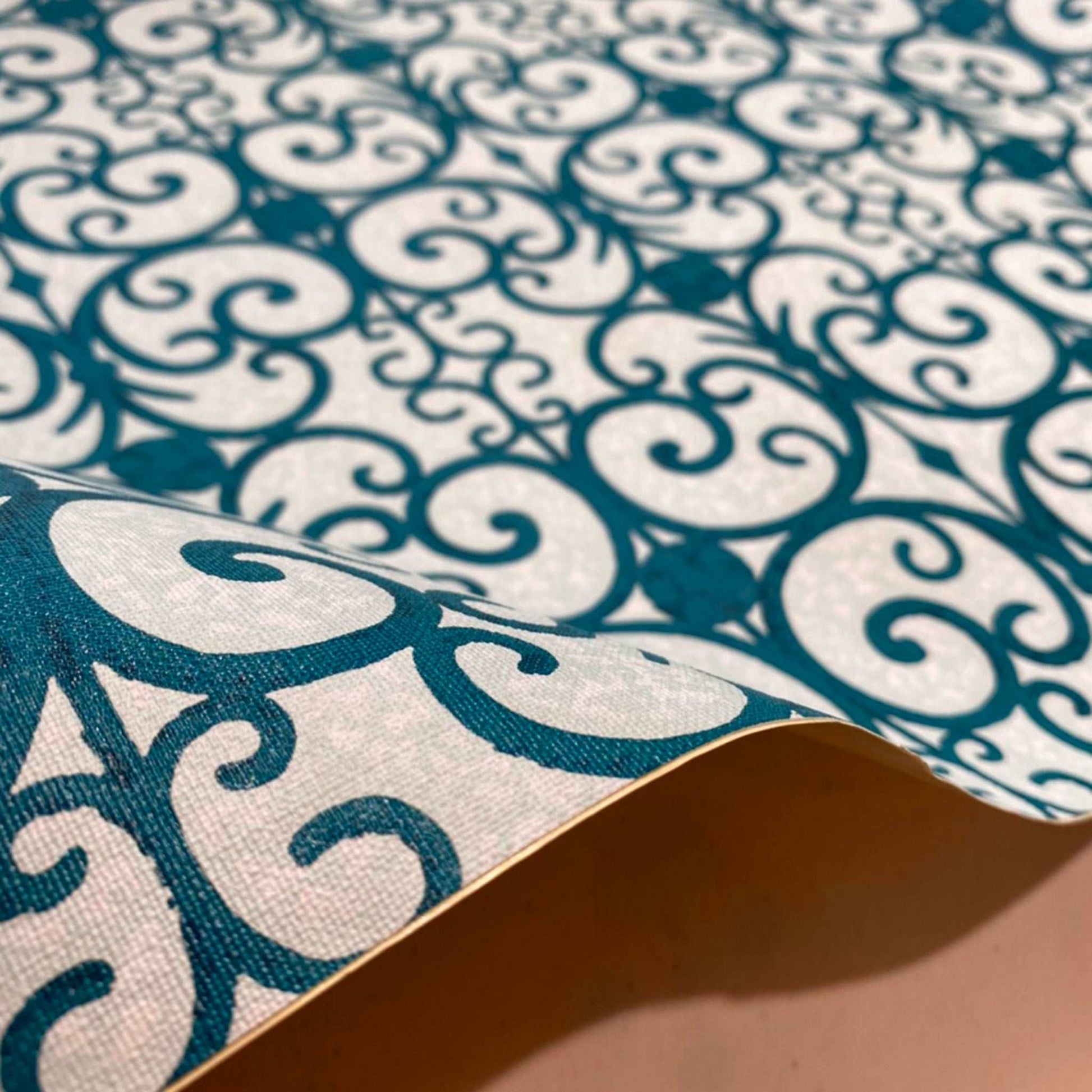 【Linden】ハレルヤシール壁紙 《パピヨンフェンス ブルー》DIY 壁紙 リメイク