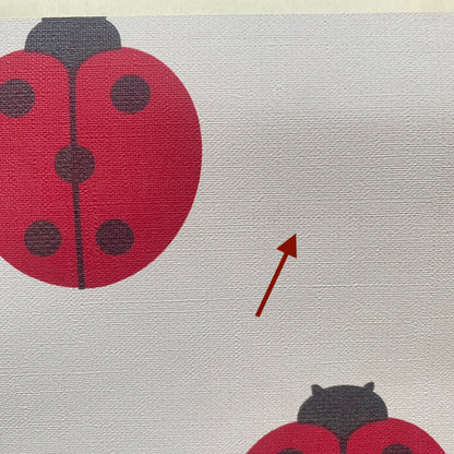 《アウトレットセール》ハレルヤシール壁紙（てんとうむし あか）DIY 壁紙 リメイク