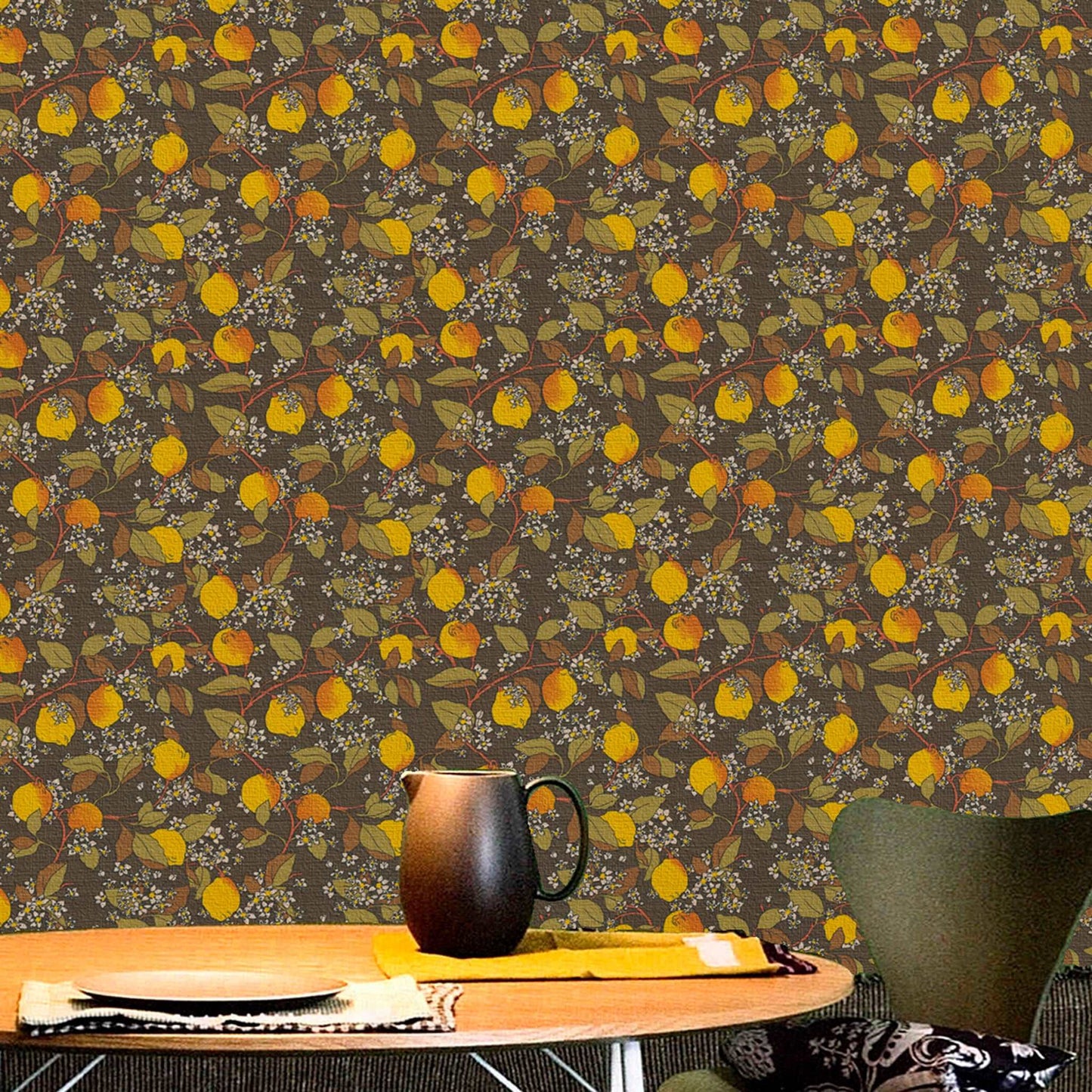 【Linden】ハレルヤシール壁紙 《レモン》DIY 壁紙 リメイク